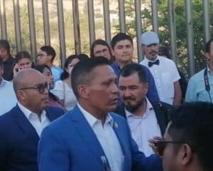 "Ninguna tinta insidiosa nos va a dañar", dijo el doctor en Derecho Agripino durante allanamiento.