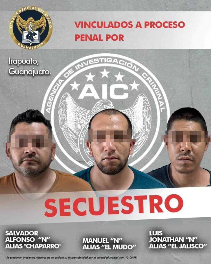 Detienen a presuntos secuestradores y liberan a víctimas en Irapuato