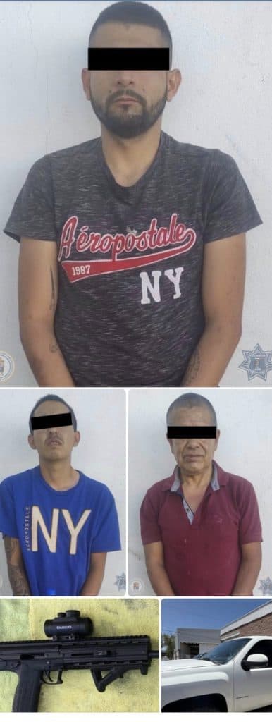 Tres presuntos extorsionadores armados fueron detenidos por la Policía de León