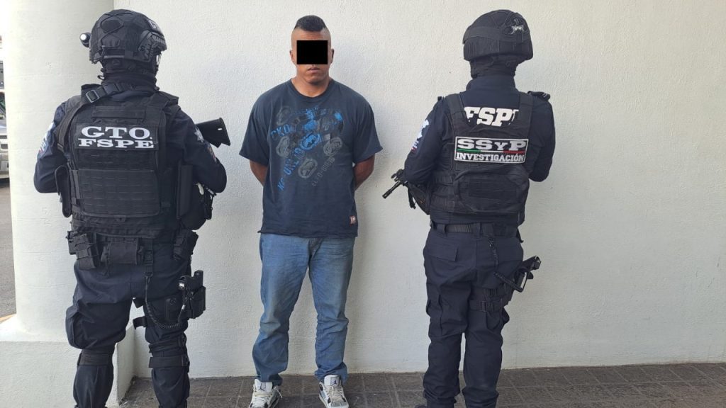 Capturan en operativo conjunto a presunto generador de violencia y objetivo prioritario en Valle de Santiago