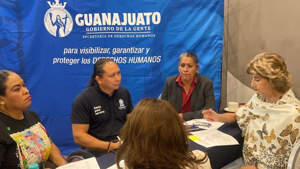 Seguridad y derechos humanos en Guanajuato, encuentro con representantes del gobierno local.