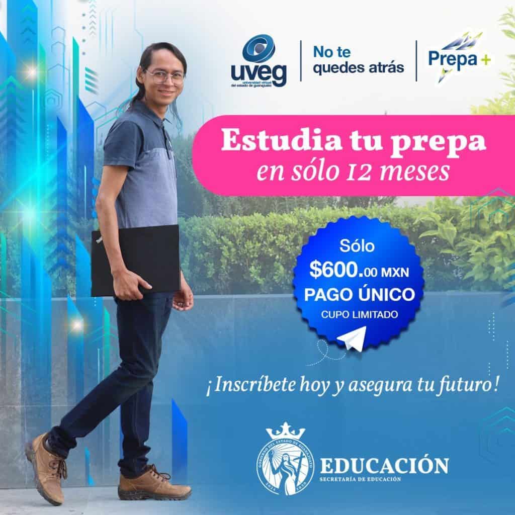 1. Prepa en solo 12 meses, curso rápido y económico en educación UVEG México.