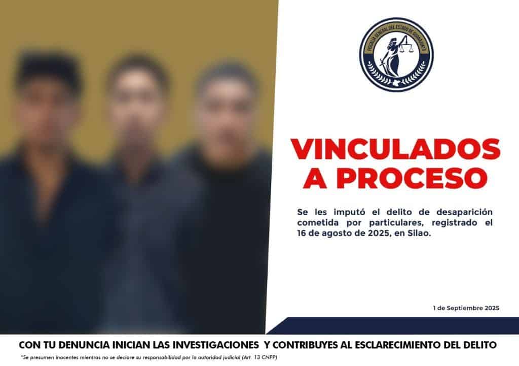 Cuerpos de personas vinculados a proceso penal en Baja California, en acusación de desaparición.