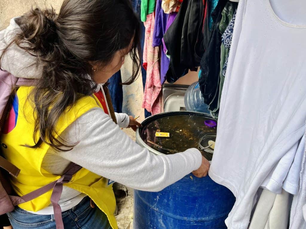 Basurera recogiendo basura en la calle, campaña de limpieza y conciencia ecológica, mujer limpia en comunidad.