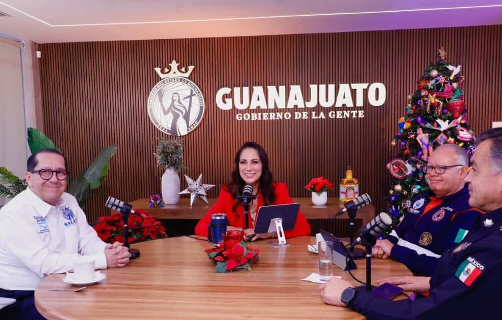 Gobierno de Guanajuato en Navidad, reunión oficial en el uso del espacio público.
