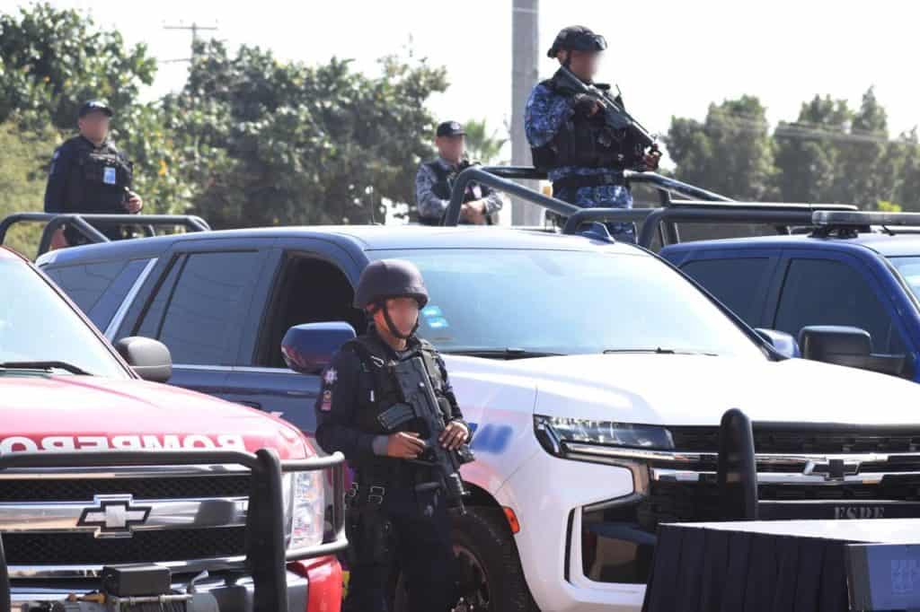 Operativo Guadalupe-Reyes deja saldo positivo en seguridad y fuertes decomisos en Guanajuato Escuadrón policial antimotines en operación en la ciudad mexicana.