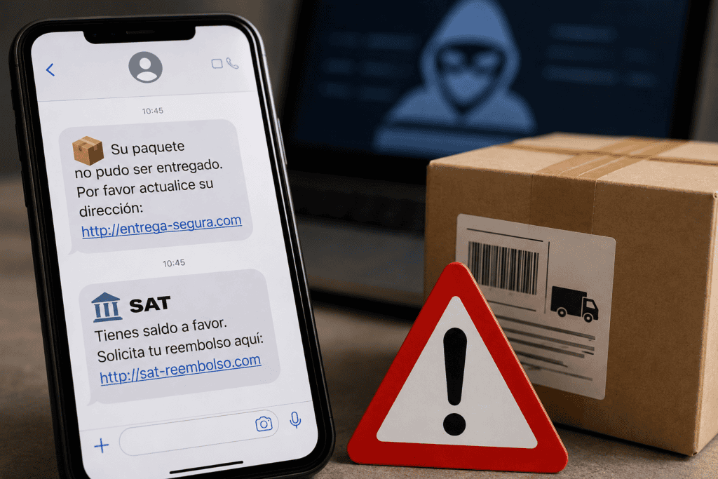 ¡Ojo con los mensajes de paquetería y del SAT! Policía Cibernética alerta por nueva ola de fraudes en Guanajuato