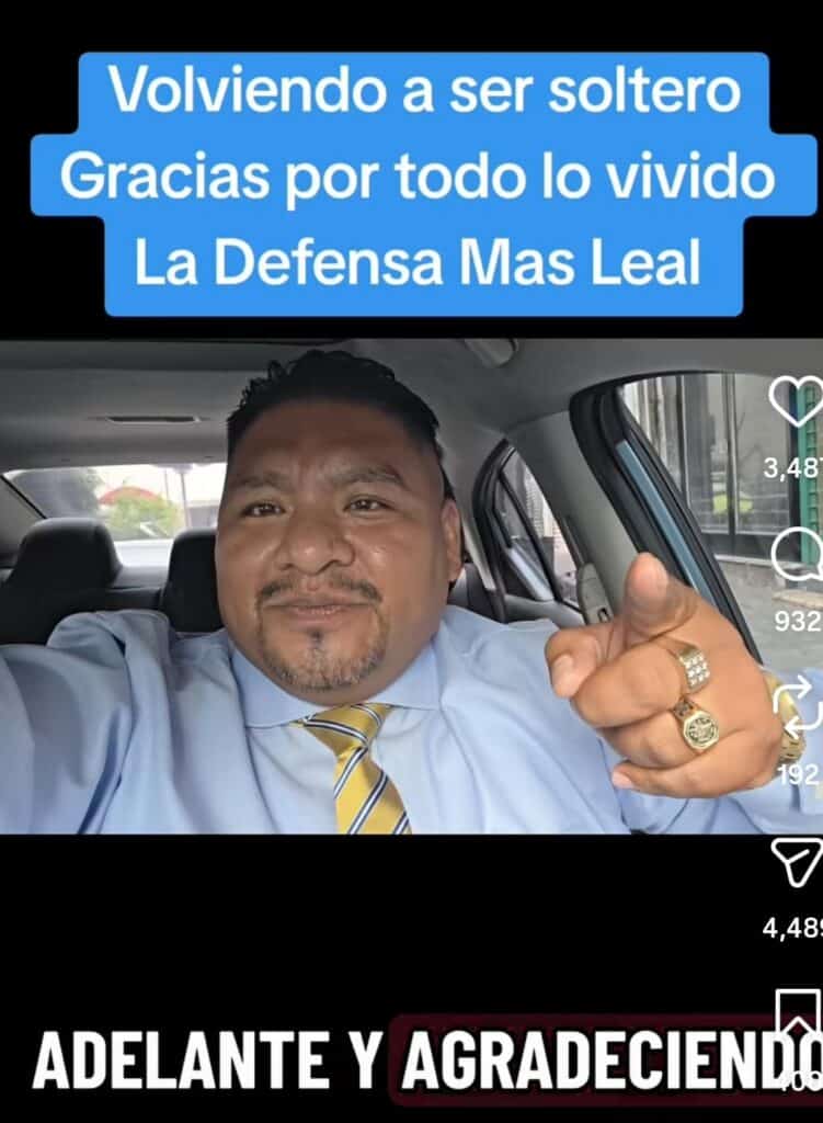 Anuncia “El Lic” de la Defensa Más Leal, su regreso a la soltería