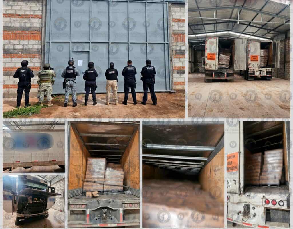 Recuperan tráiler con cargamento de cerveza robado en bodega clandestina de Dolores Hidalgo