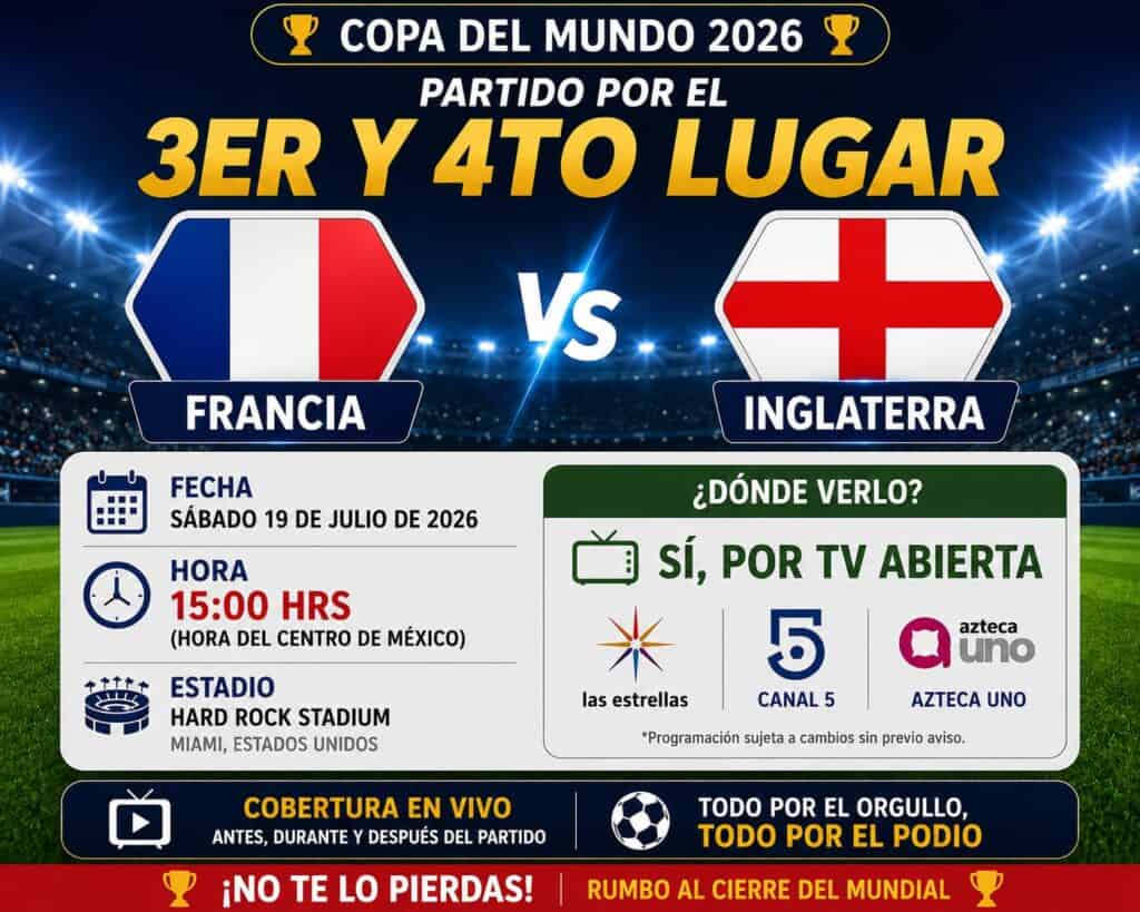 ¡Se juega el orgullo! Francia e Inglaterra buscan hoy el tercer lugar del Mundial