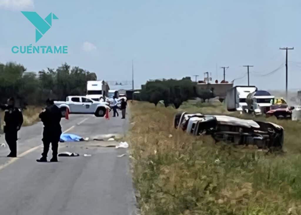 Muere una persona y tres más resultan lesionadas tras volcadura en la carretera San Felipe–Dolores Hidalgo