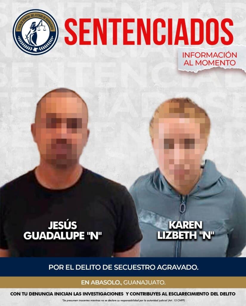80 años de prisión para dos secuestradores en Abasolo