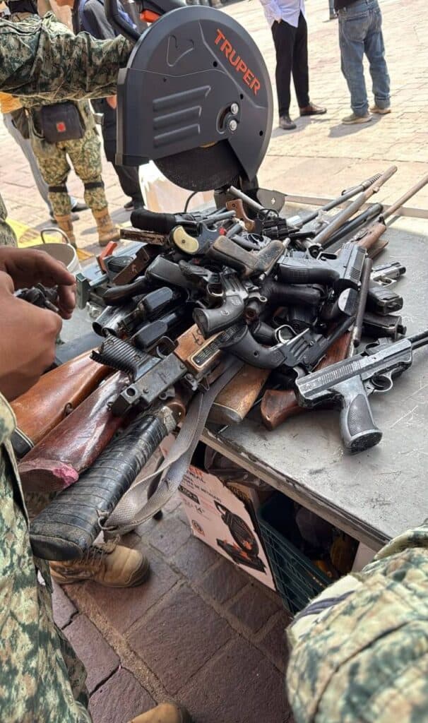 Más de 130 armas fueron destruidas en León tras exitosa campaña de canje